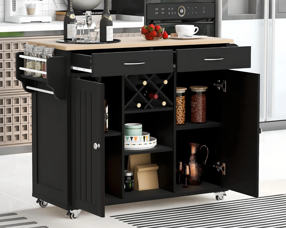 small kitchen island on wheels